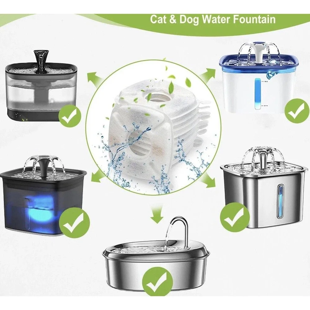 MJYNITE Replacement Filter/Pump Filters For Veken Pet Drinking Fountain 8+8